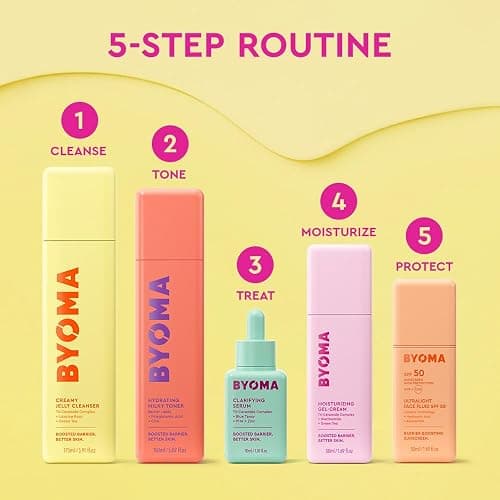 BYOMA Clarifying Serum - Barrier Repair Serum - Clarifying Facial Serum for Acne Prone Skin - Calming Face Serum with Ceramides, Blue Tansy, PHA & Zinc - Balanced & Healthy Skin - 1.01 fl. oz - 1.01 Fl Oz thumbnail 7