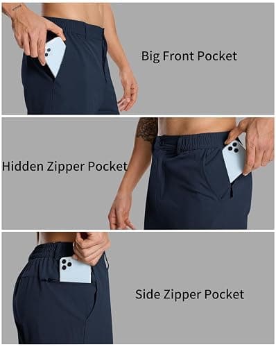 Zalify Mens Golf Dress Casual Shorts 7" 9" Lightweight Stretch with 4 Pockets Breathable Work Shorts thumbnail 4
