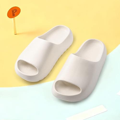 JUYETOA Kids Cloud Slides for Boys & Girls, Super Soft & Comfy Beach Pool Slippers, Non-Slip Waterproof Shower Sandals for Toddlers & Kids thumbnail 2