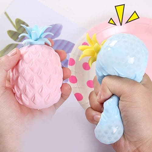 LUOZZY 4 Pcs Pineapple Squishy Toys for Stress Relief Decompression Toys | Squishy Pineapple Toy, Fruit Pineapple Stress Relief Squishy Toys thumbnail 4