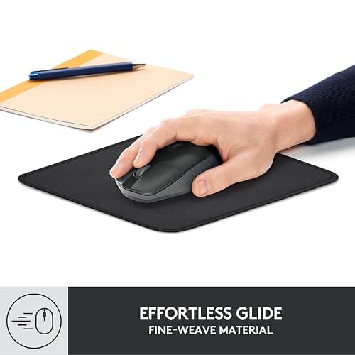 Logitech Mouse Pad - Studio Series, Computer Mouse Mat with Anti-Slip Rubber Base, Easy Gliding, Spill-Resistant Surface, Durable Materials, Portable, in a Fresh Modern Design, Graphite thumbnail 3