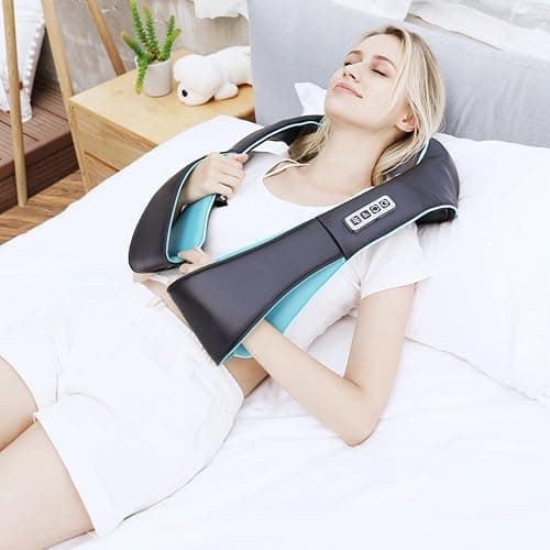 Mo Cuishle Shiatsu Back Shoulder and Neck Massager with Heat, Electric Deep Tissue 4D Kneading Massage, Best Gifts for Women Men Mom Dad, Fathers Day, Mothers Day, Christmas Gifts thumbnail 4