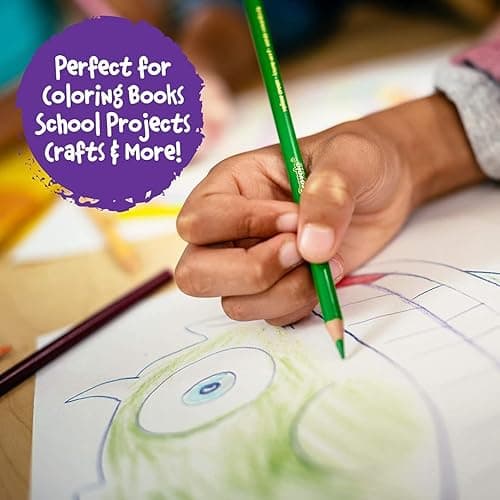 Crayola Colored Pencils Set (120ct), Coloring Book Pencils, Kids Art Supplies, Bulk Colored Pencils, Presharpened, Gifts for Kids, Ages 3+ - 1 Count (Pack of 1) - Pencils thumbnail 5