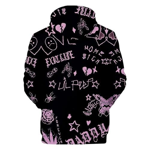 KPOP Rapper 3D Hoodie Love Printed Sport Hip Hop Sweatshirt Pocket Pullover Tops thumbnail 2