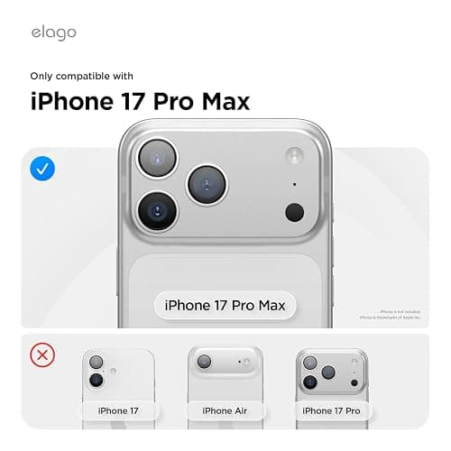 elago for iPhone 17 Pro Max Case, Premium Magnetic Silicone Case, Compatible with MagSafe, Liquid Silicone Material, Protective Cover, Shockproof, Slim Phone, 6.9 inch (Light Blue) thumbnail 2