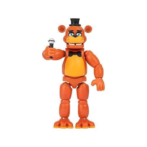 Five Nights at Freddys Classic Freddy - 5-Inch Articulated Figure with Jumpscare Feature and Glow-In-The-Dark Eyes thumbnail 3