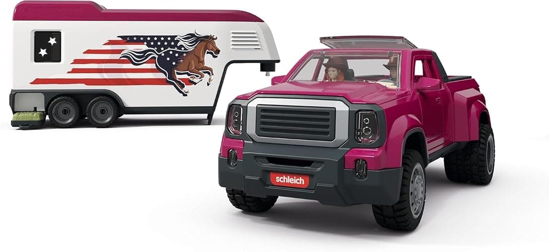 Schleich Horse Club - 119 PC Lakeside Truck and Trailer Playset With 2 Horse Figurines, 2 Poseable Rider Figures and Accessories - Interactive Play for Girls and Boys - Toys for Kids Ages 5+ | 42705 thumbnail 11