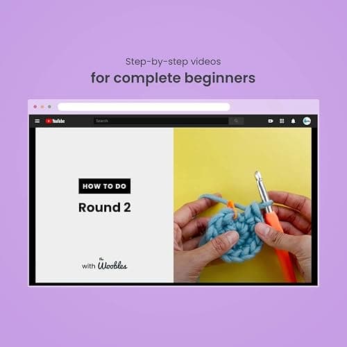 The Woobles Crochet Kit for Beginners - Easy Arts and Crafts Knitting & Crochet Animals Kit As Seen On Shark Tank - JoJo The Bunny thumbnail 4