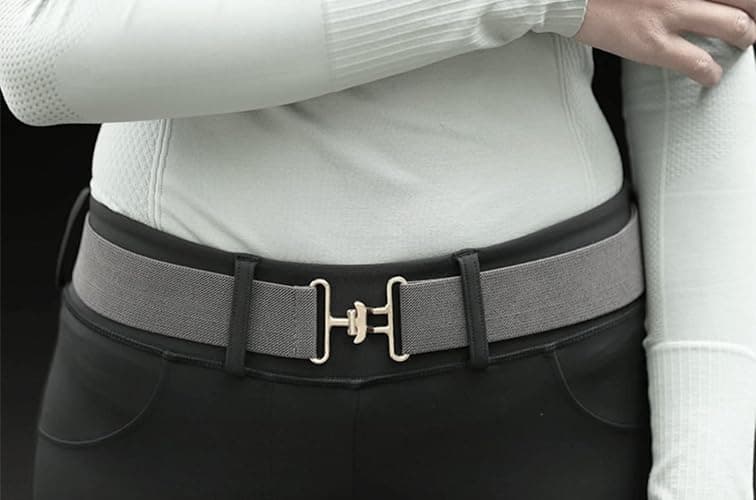 CHOOSEU 1.5 inch Equestrian Elastic Belt, Stretchable and Comfortable Waist Belt for Women and Girls, Prefect Equestrian Gift thumbnail 6