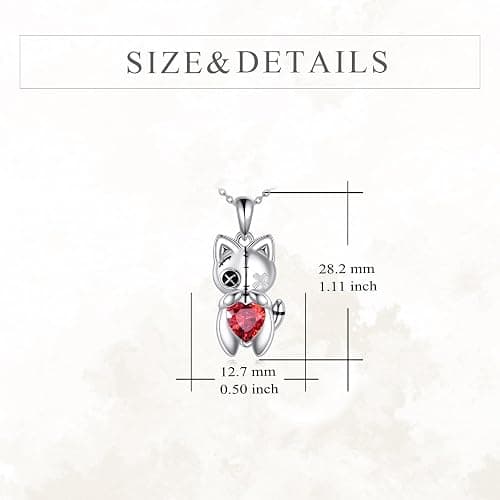 YFN Gothic Necklace Sterling Silver Witch Pendant Goth Jewelry Halloween Gifts for Women Girls thumbnail 4