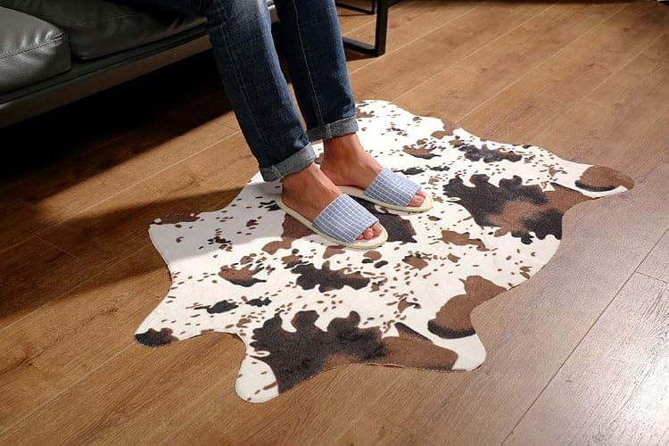 MustMat Cute Cow Print Rug Fun Faux Cowhide Area Rug Nice for Decorating Kids Room 29.5" W x 43.3" L thumbnail 4
