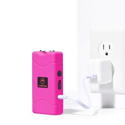 VIPERTEK VTS-880 Mini Stun Gun for Self Defense Rechargeable with LED Flashlight thumbnail 7