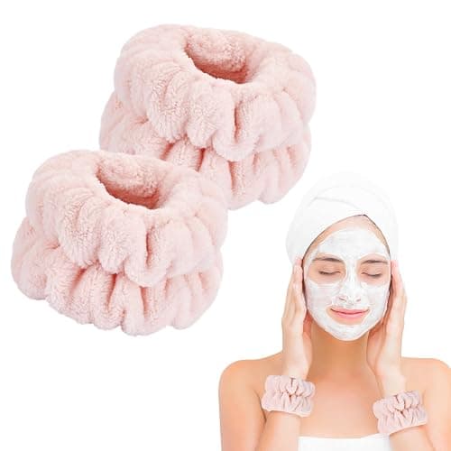 Wrist Bands for Washing Face, Microfiber Wrist Towels for Washing Face, Spa Wristbands for Washing Face, Face Wash Wristbands, Arm Bands for Washing Face for Woman Children thumbnail 2