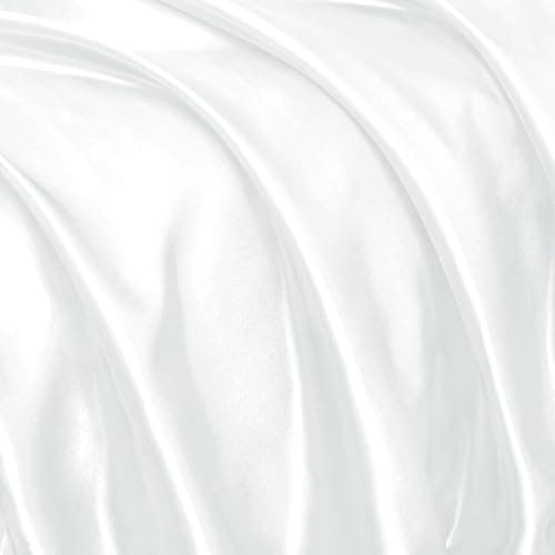 Homiest Ruffle Satin Pillowcase for Hair and Skin, Standard Size Satin Pillow Covers Silky Pillow Cases Set of 2, Satin Ruffled Pillowcase with Envelope Closure, Anti Wrinkle Pillow Shams (White) - Standard - 20 x 26 Inch - White thumbnail 7