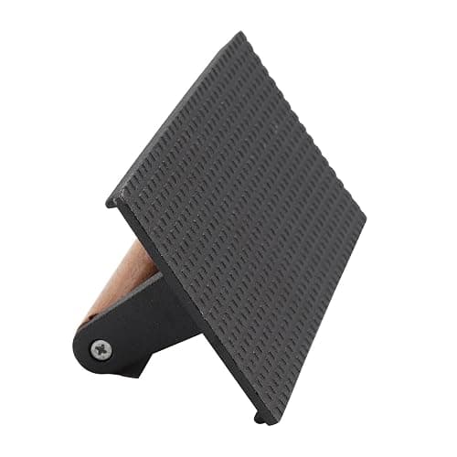 CROWNSHOP Steak Press Cast Iron Grill Burger Press Rectangle Steak | Meat Bacon Press with Wooden Handle for Burger Grilled Sandwich Quesadilla Steak（ 20 x 10 cm ） thumbnail 7