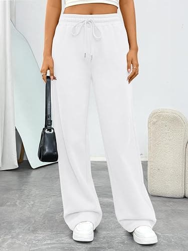 Trendy Queen Womens Sweatpants Baggy Wide Leg Barrel Pants Lounge Comfy Palazzo Joggers with Pockets thumbnail 2