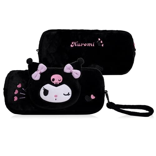 Kuitmor Fuzzy Crossbody Bag Compatible with Switch/OLED and Other Little Accessories, Large Capacity Switch Travel Carrying Case with 2 Removable Shoulder Strap - Image 1