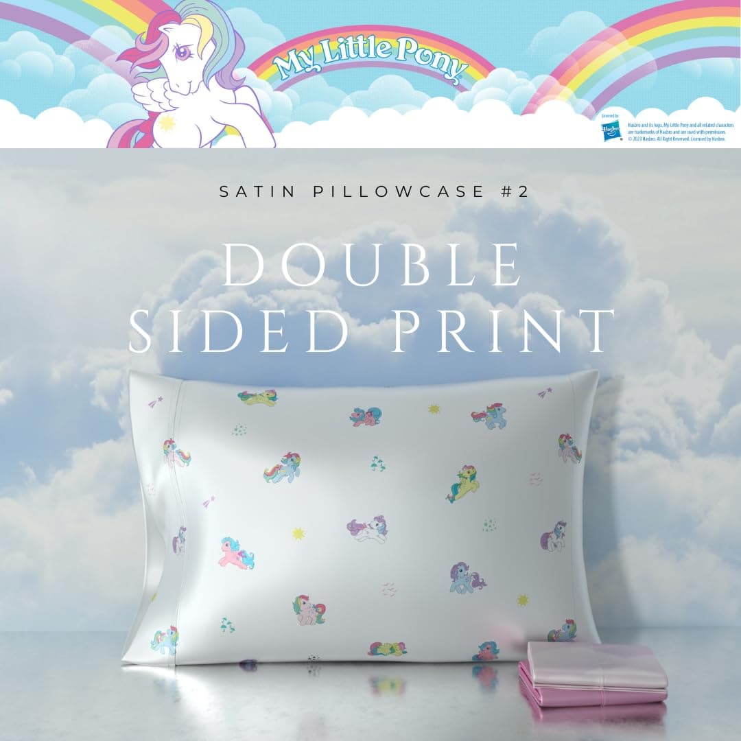 Franco Collectibles My Little Pony Beauty Silky Satin Standard 2 Pack Pillowcase Cover 20x30 for Hair and Skin, (Officially Licensed Product) thumbnail 6