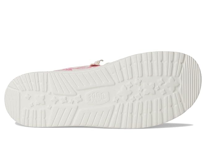 Hey Dude Women's Wendy Kisses Loafer - 7 - Pink/White thumbnail 3
