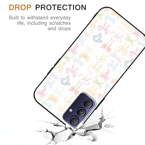 Aoldimu 2 Pack Stylish Mini Bow Phone Case for Gabb Phone 4 pro 6.5",Cartoon Cute Kawaii Bow Cases Fashion Pattern Cases for Girls Women Boys,Soft Silicone TPU Protective Cover Funda thumbnail 5