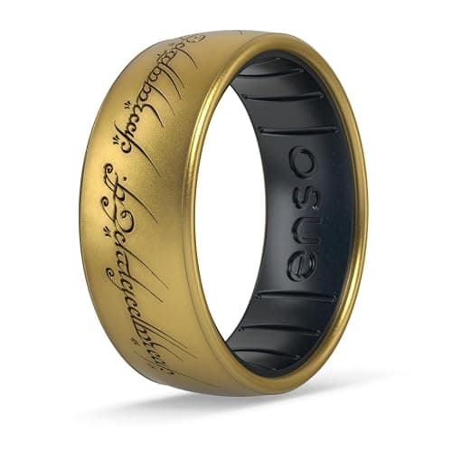 Enso Rings Lord of the Rings Collection - Comfortable DualTone Silicone Rings - Flexible Design - Image 1