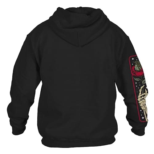 Grunt Style Death Rose Men's Pullover Hoodie thumbnail 4