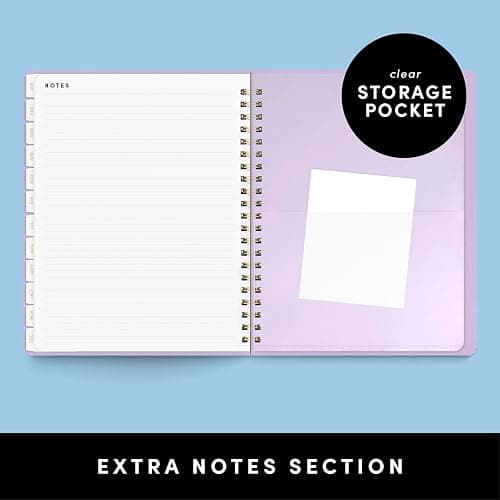 PAPERAGE 2026 Weekly & Monthly Planner, 12 Months (January 2026 - December 2026), 9.2 in x 11.2 in, Spiral Bound 2026 Planner with Weekly, Monthly & Yearly Views, Note Pages & Inner Pocket – Blush thumbnail 7