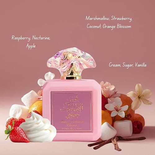 Ard al Zaafaran Pink Blush Shams Al Emarat Khususi, Marshmallow Blush Perfume For Women, Eau de Parfum - 100 ML (3.4 OZ) Romantic & Sweet Arabian Perfume - A Captivating Scent wrapped in Pink Bottle thumbnail 6