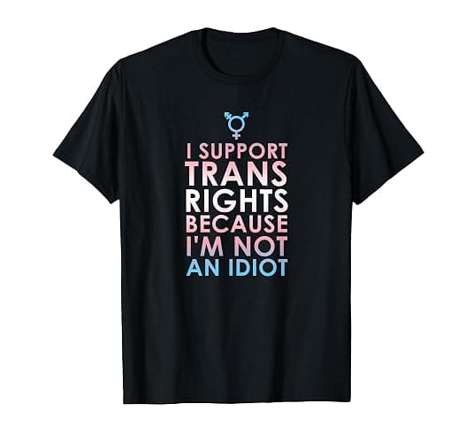 Transgender Ally Trans Pride Flag Support T-Shirt - Image 1
