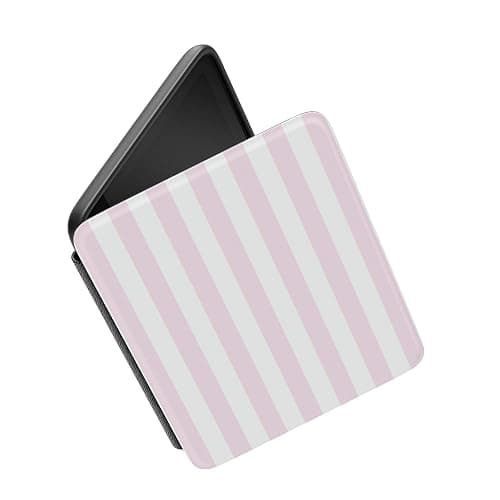 Casely Kindle Case | Sunday Best | Pink Stripes | Compatible with 7” Kindle Colorsoft and 7” Kindle Paperwhite (12th Gen 2024 Models) thumbnail 4