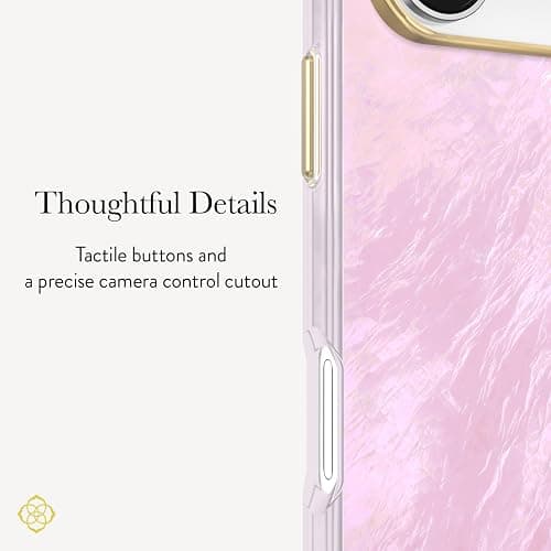 Kendra Scott iPhone 17 Pro Case - MagSafe Phone Case - Pink Pearl | Compatible with MagSafe - Lightweight Designer Case for iPhone 17 Pro with Anti-Scratch Coating and Mother-of-Pearl Finish thumbnail 2