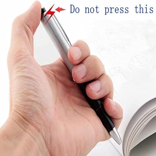 Wentoenapp 2Pcs Electric Shock Pen Fun Joke to Friend Electric Shock Pencil Trick Prank Gag Gadget for Fool's Day Surprise, Gags and Practical Joke, Office Supplies thumbnail 8