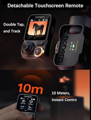 hohem iSteady M7 Gimbal Stabilizer for iPhone, 3-Axis Smartphone Gimbal with Magnetic AI Tracker Fill Light, Detachable Touchscreen Remote Controller, Built-in Extension Rod, 500g Payload thumbnail 2