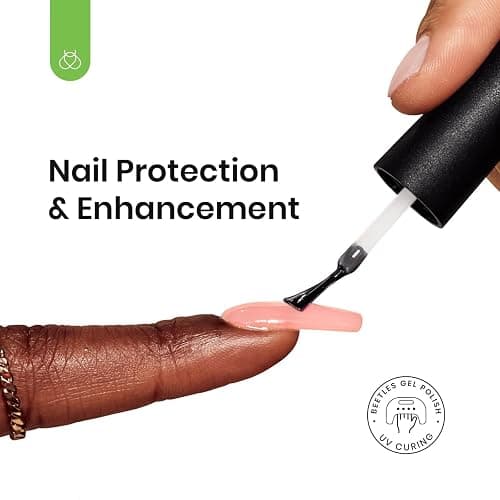 Beetles 3Pcs 15ml Builder Nail Gel with No Wipe Top Coat Gel Nail Polish and Base Coat Christmas Set for Nails Shine Finish and Long Lasting Nail Protection UV/LED Lamp Needed Gift for Women thumbnail 2