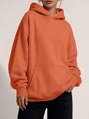 Trendy Queen Women Oversized Hoodies Fall Outfits | Gentle Skin Feel, Aesthetic Drop Shoulder, Large Kangaroo Pocket, Seamless Daily Outfit Match thumbnail 2