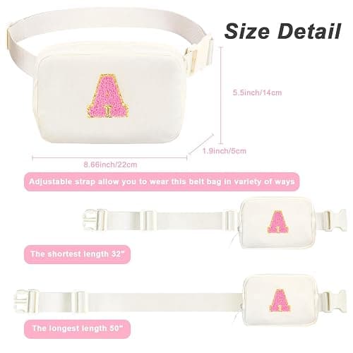 Awfrky Initial Cross Body Bag Fanny Pack, Personalized Gifts Sets for 4 5 6 7 8 9 10 11 12 13 Year Old Girls, Birthday Teenage Girls Gifts for Teen Girl Kids Daughter Granddaughter (L) - L thumbnail 5