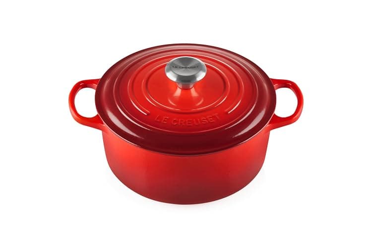 Le Creuset Enameled Cast Iron Signature Round Dutch Oven, 4.5 qt., Cerise - Image 1