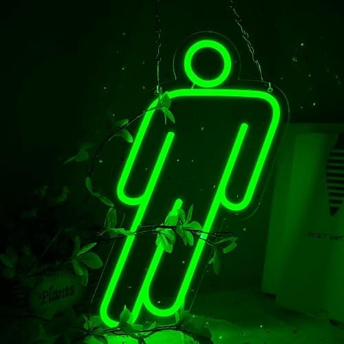 Music Singer Neon Signs，LED Neon Light Up Sign for Wall Art Decor，Gifts for Teen Boys、Teenage Girls、Song Fans - Image 1