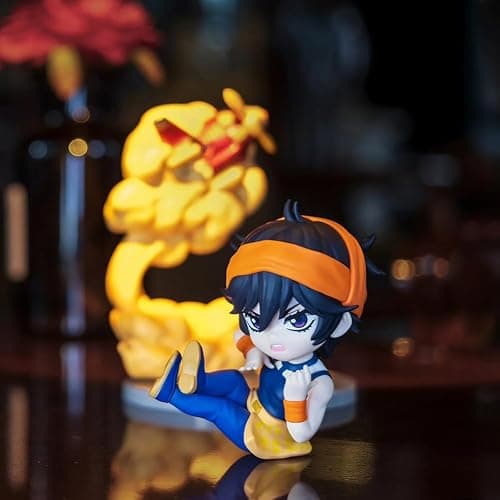 MABAIUDE Narancia Ghirga Figure Model Set, Mini Anime JJBA Action Figure Cake Topper Ornament, Exquisite Handmade Desktop Figurine Statue Decoration Collection thumbnail 6