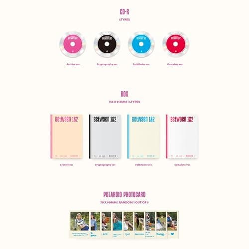 TWICE - 11th Mini Album BETWEEN 1&2 Random Ver. Photobook R + Photocard + Postcard + Sticker + Heart Glass + Folded Poster + Gift thumbnail 5