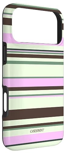 Y2K Stripes Pink Brown Green Case for iPhone 17 Pro Max thumbnail 3