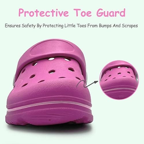 Nedaan Toddler Girls Boys Clogs Classic Garden Shower Beach Pool Swim Slip on Sandals Slides Children Kid Cute Water Shoes thumbnail 5