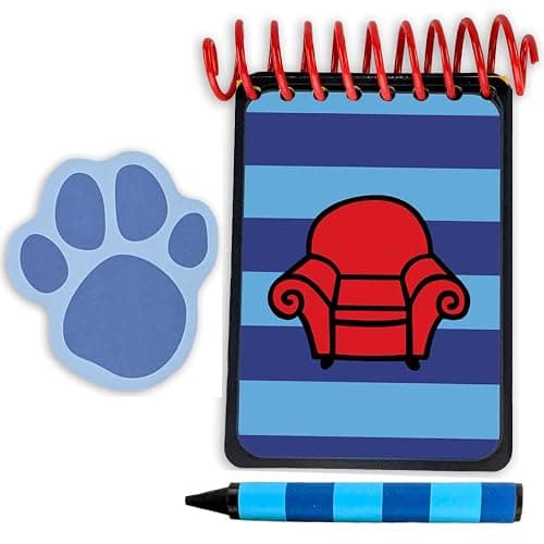 Handy Dandy Blue Striped Notebook - Handcrafted - Image 1