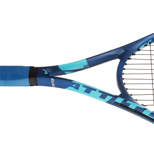 Head Metallix Attitude Elite Blue Tennis Racket - Pre-Strung Adult Tennis Racquet Lightweight - Midplus Headsize for Blend of Power and Control thumbnail 5
