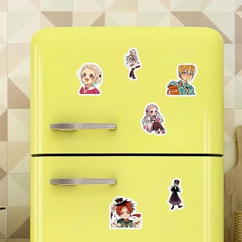Pounchi Cute Anime Stickers (100 Pcs) Cartoon PVC Sticker, Gifts for Laptop Water Bottle Skateboard Party Supplies Decorations Teens Kids thumbnail 6