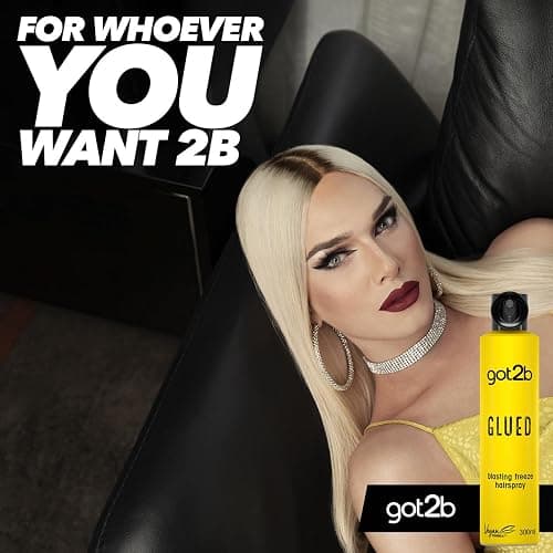got2b Glued Blasting Freeze Hairspray 300 ml, Glued Hairspray for up to 72h Ultra Strong Hold, Hairspray got2b, For Extreme Hairstyles, Vegan Formula thumbnail 8