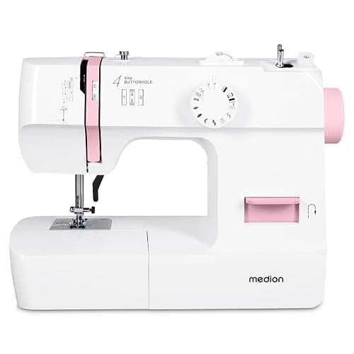 MEDION Nähmaschine SM70 (70 Watt, 12 verschiedene Stichmuster, LED Nählicht, einstellbare Stichlänge, Rückwärtstaste, Fadenschneider, MD11179) rosa thumbnail 8