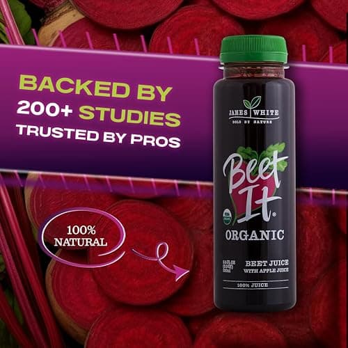 BEET IT Organic Beet Juice, 8.5 Ounce (Pack of 12) GMO-Free 100% Natural Beet Juice Organic - Gluten Free, No Added Sugar, Not from Concentrate thumbnail 9