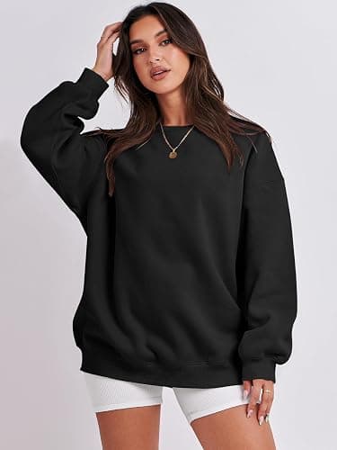 ANRABESS Oversized Sweatshirt for Women Crewneck Y2K Hoodies Fleece Casual Comfy Pullover Top Fall Outfits Clothes 2025 thumbnail 5