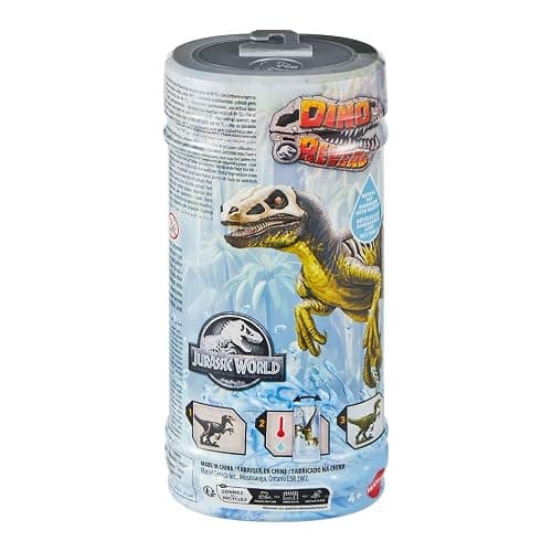 Mattel Jurassic World Dino Reveal Dinosaur Toys, Unpack Surprise & Warm Water Uncovers Full Decoration, 5 to 7 Inches, Species Vary thumbnail 7